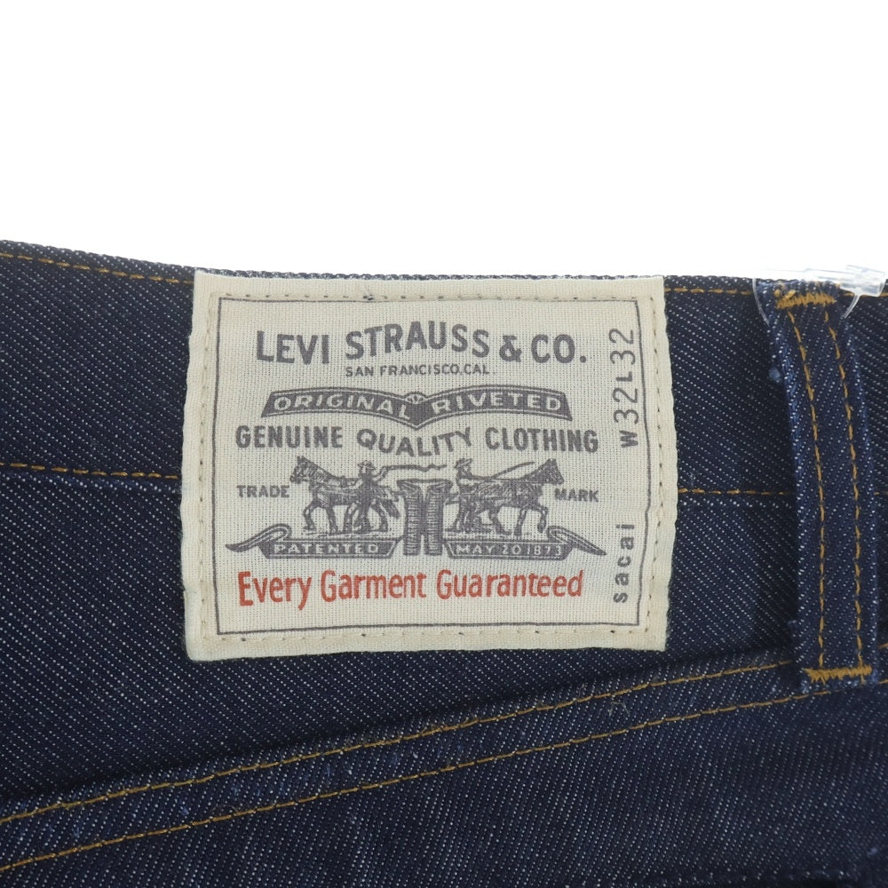 Sacai(サカイ) 25SS×Levi's Denim Pants リーバイス バギーワイド デニムパンツ インディゴ 25-0962S