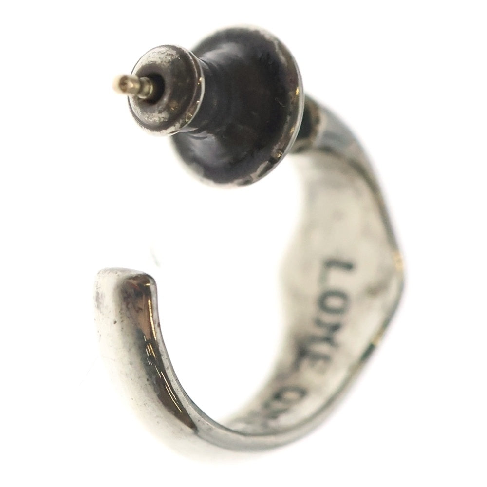 LONE ONES(ロンワンズ) Silk Hoop Earring Small スモール シルク フープイヤリング ピアス シルバー