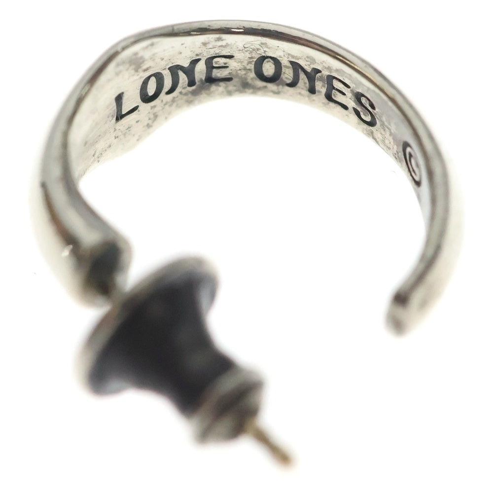 LONE ONES(ロンワンズ) Silk Hoop Earring Small スモール シルク フープイヤリング ピアス シルバー