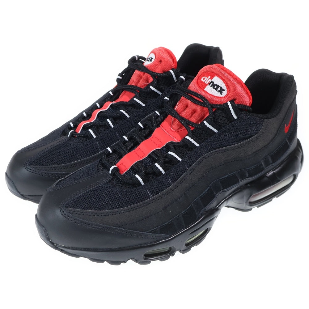 NIKE(ナイキ) 【観賞用2015年】AIR MAX 95 ESSENTIAL エアマックス エッセンシャル ローカットスニーカー ブラック/レッド US10.5/28.5cm 749766-016