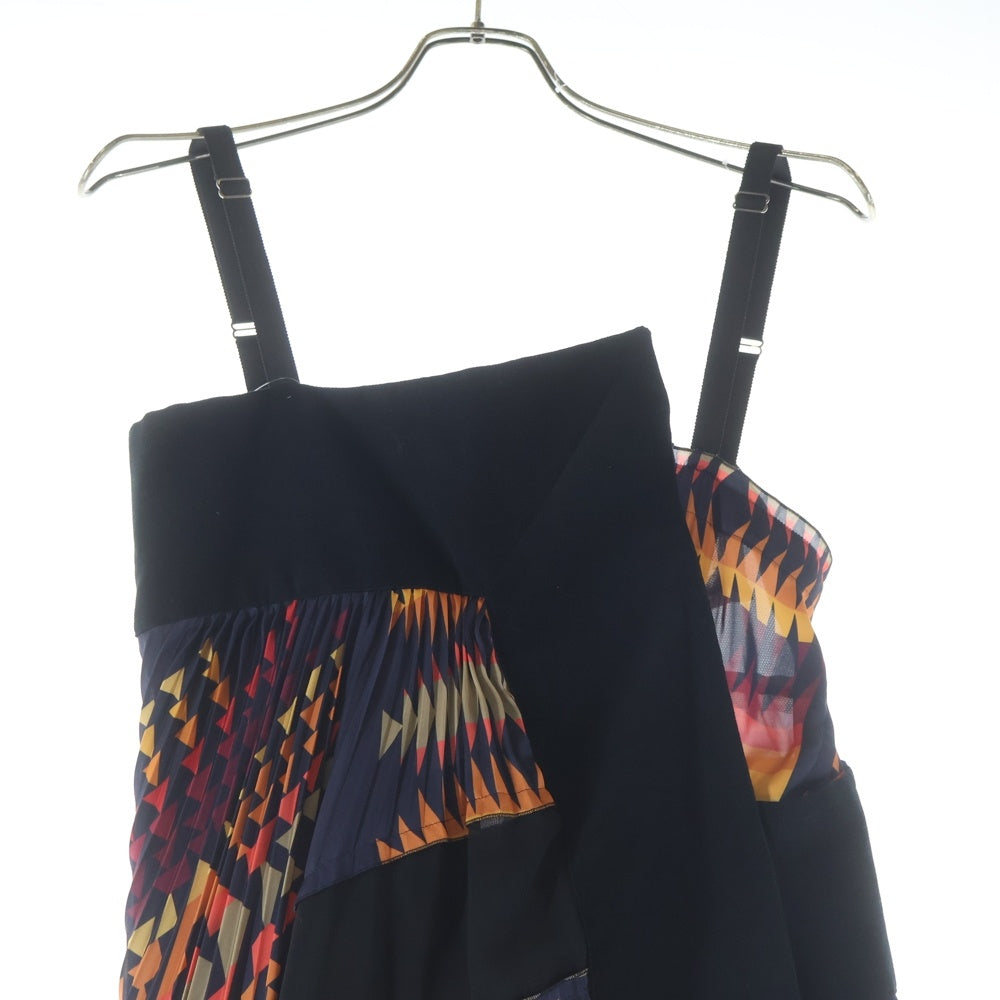 Sacai(サカイ) ×PENDLETON ペンドルトン ノースリーブ プリーツワンピース ドレス レディース マルチカラー 19-04233