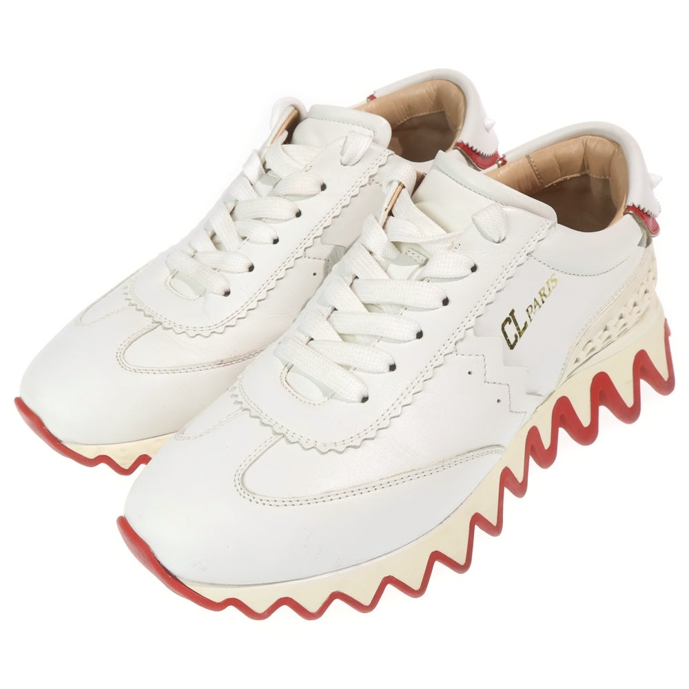 CHRISTIAN LOUBOUTIN(クリスチャンルブタン) CL PARIS シーエル パリス レザーローカットスニーカー レディース ホワイト