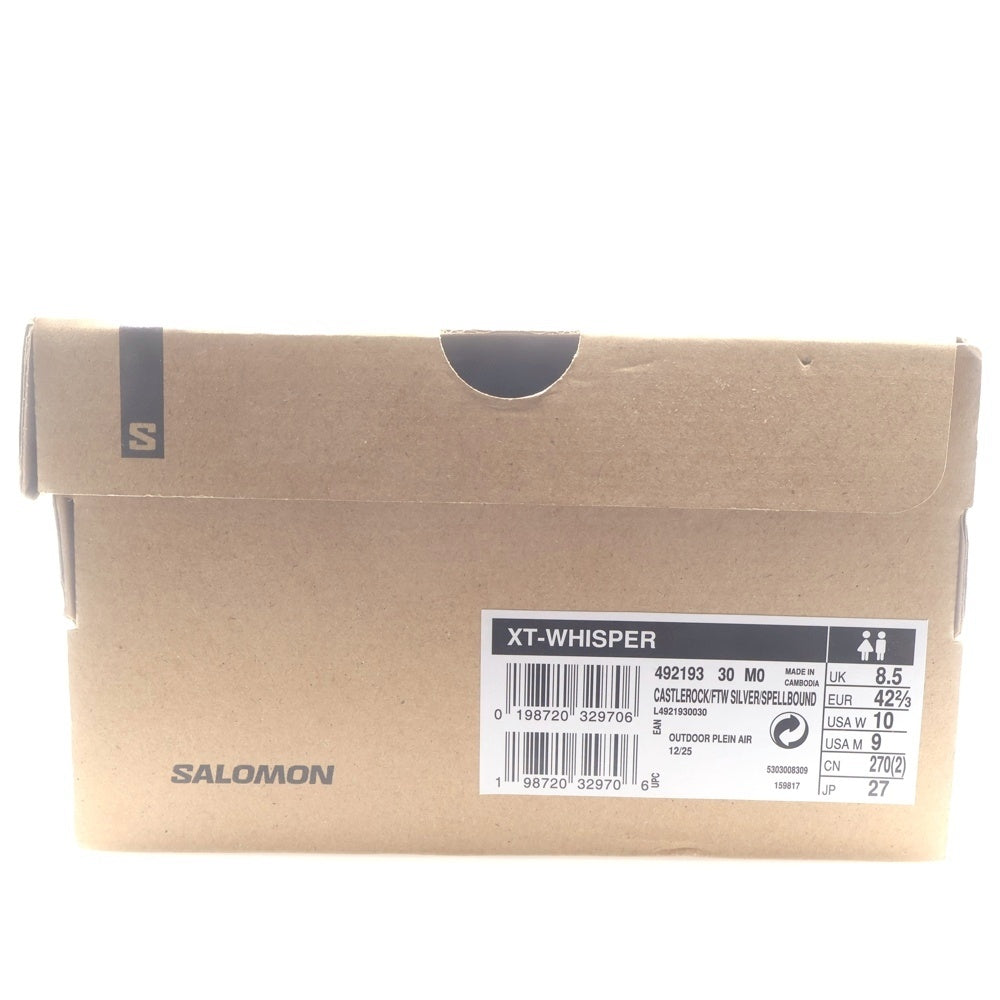 SALOMON(サロモン) XT-WHISPER キャッスルロック ローカットスニーカー シルバー US9/27cm 492193