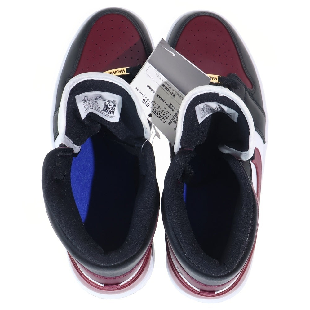 NIKE(ナイキ) WMNS AIR JORDAN 1 MID SE Dark Beetroot ウィメンズ エアジョーダン1 ダークビートルート ミッドカットスニーカー US9.5/26.5cm CZ4385-016 レディース