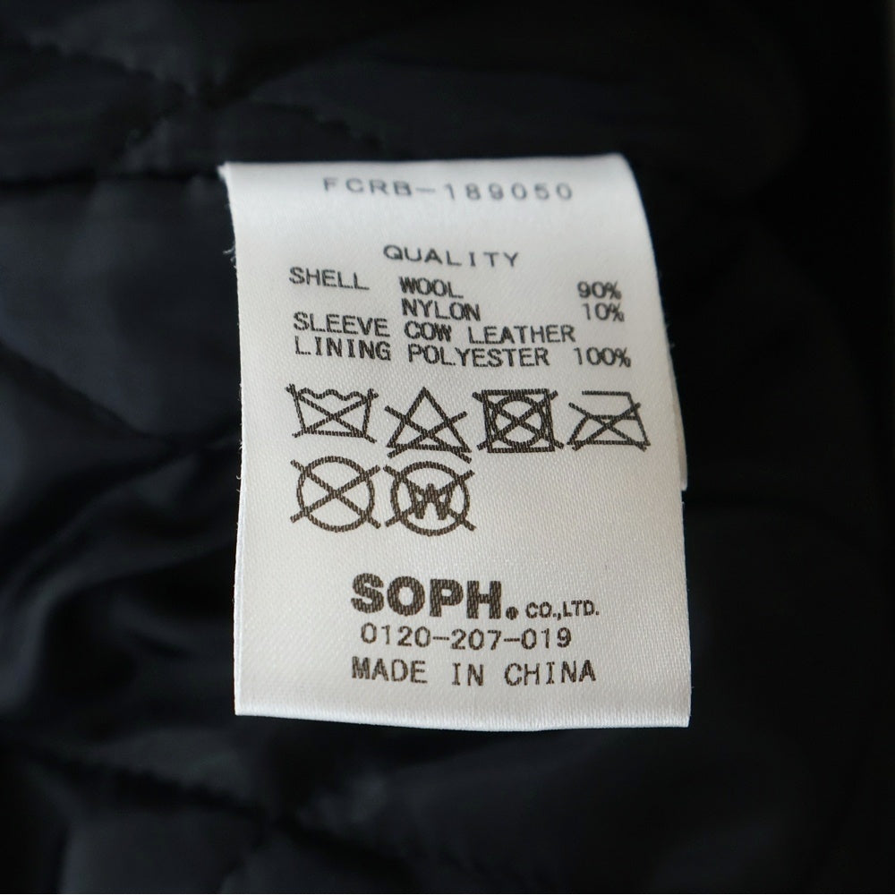F.C.R.B./F.C.Real Bristol/FCRB(エフシーアールビー/エフシーレアルブリストル) 18AW WOOL MELTON STADIUM JACKET ウールメルトン スタジアムジャケット ブラック FCRB-189050