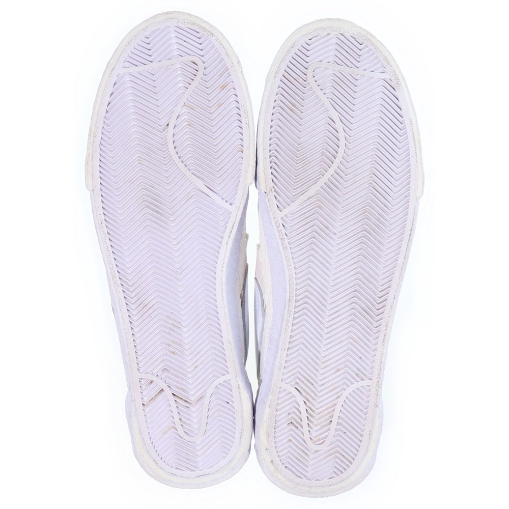 NIKE(ナイキ) ×sacai BLAZER LOW WHITE PATENT LEATHER サカイ ブレイザー パテント レザーローカットスニーカー ホワイト US9.5/27.5cm DM6443-100