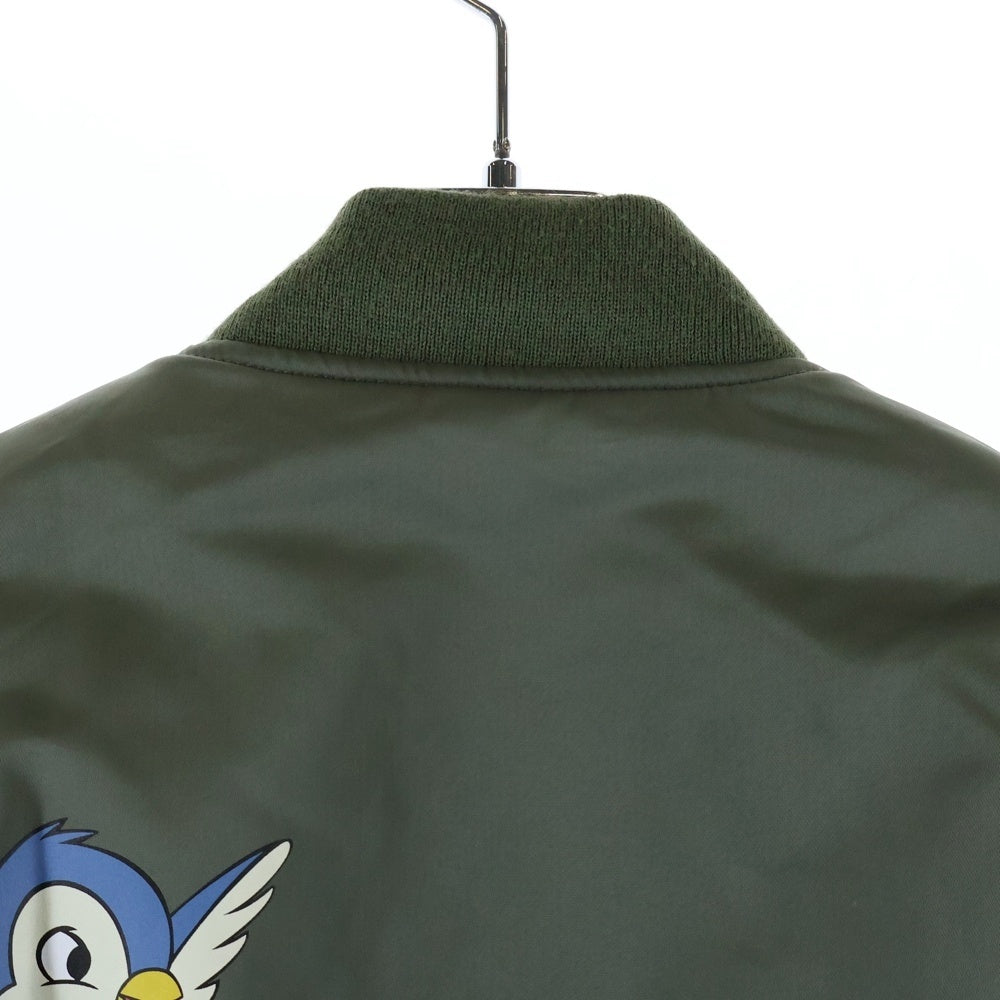 SEQUEL(シークエル) 24AW×DISNEY SNOW WHITE MA-1 ディズニー スノーホワイト ナイロン ジャケット カーキ SQ-24AW-SWJK-01