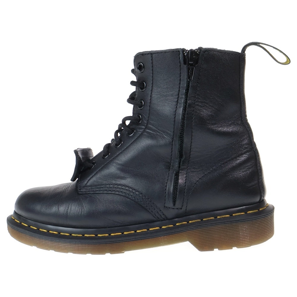 Dr.Martens(ドクターマーチン) ×Yohji Yamamoto ヨウジヤマモト 8ホール サイドジップ レースアップ レザー ブーツ ブラック HR-E14-735-1A2
