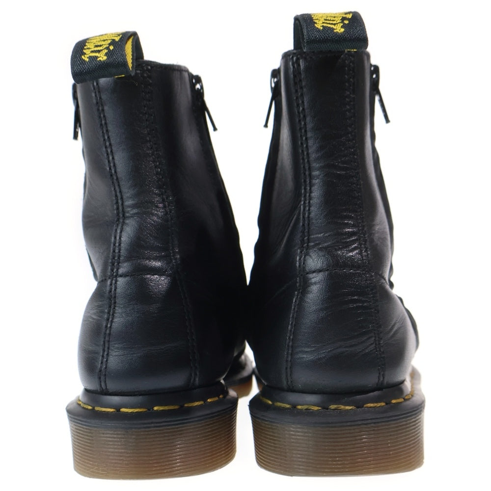 Dr.Martens(ドクターマーチン) ×Yohji Yamamoto ヨウジヤマモト 8ホール サイドジップ レースアップ レザー ブーツ ブラック HR-E14-735-1A2