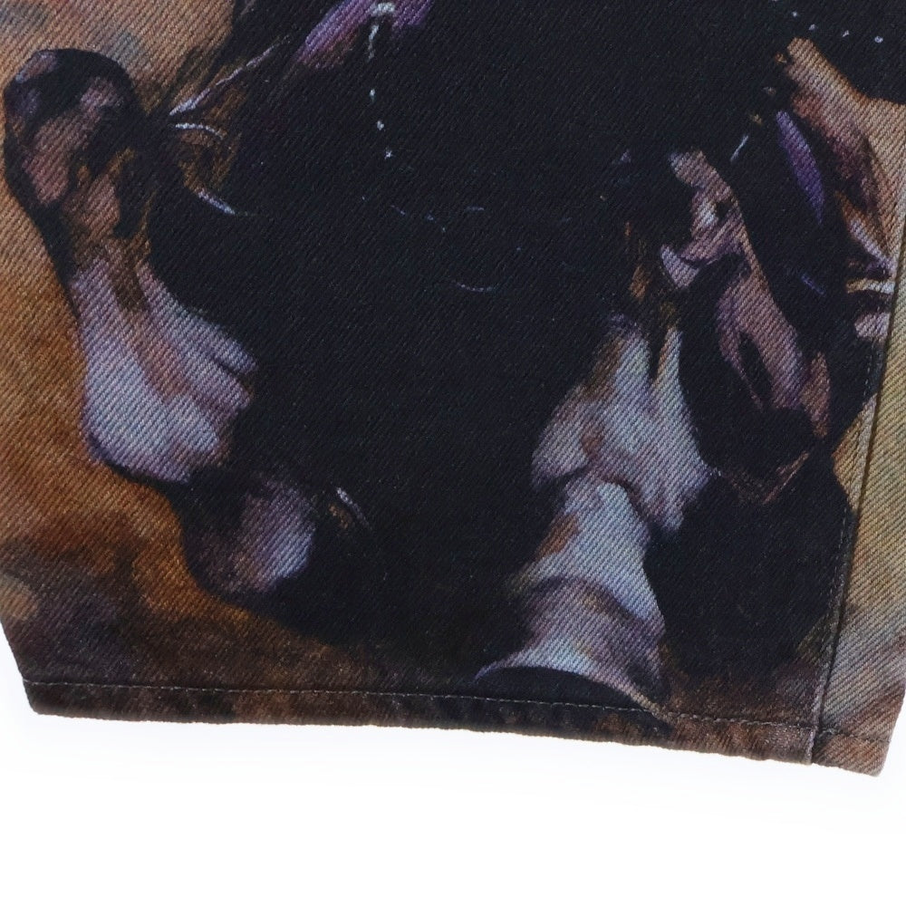 SUPREME(シュプリーム) 24AW Frank Frazetta Loose Fit Jean フランクフラゼッタ 総柄アートプリント ボタンフライ デニムパンツ マルチカラー