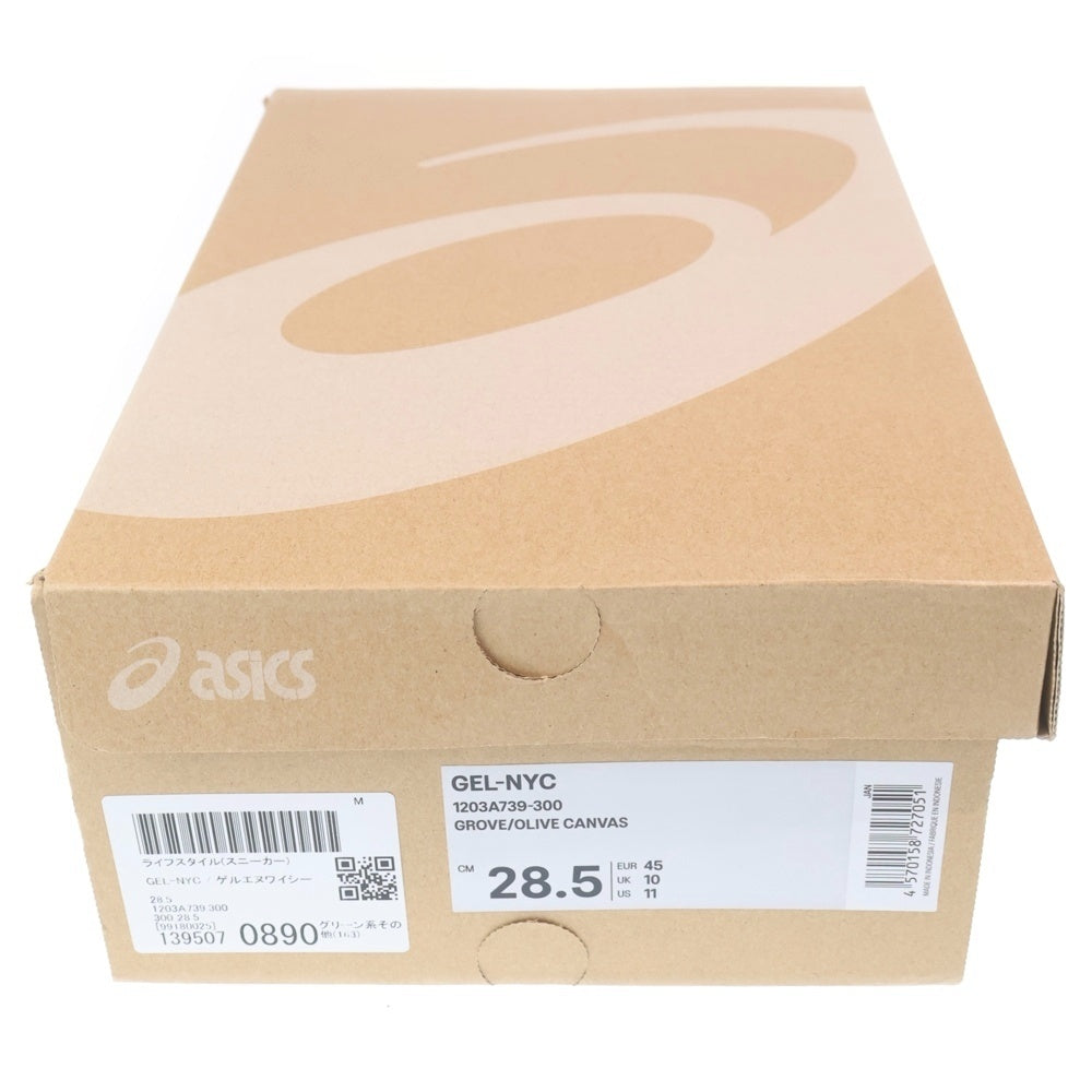 ASICS(アシックス) GEL-NYC ゲル-エヌワイシー ローカットスニーカー US11/28.5cm カーキ/ブラウン 1203A739-300