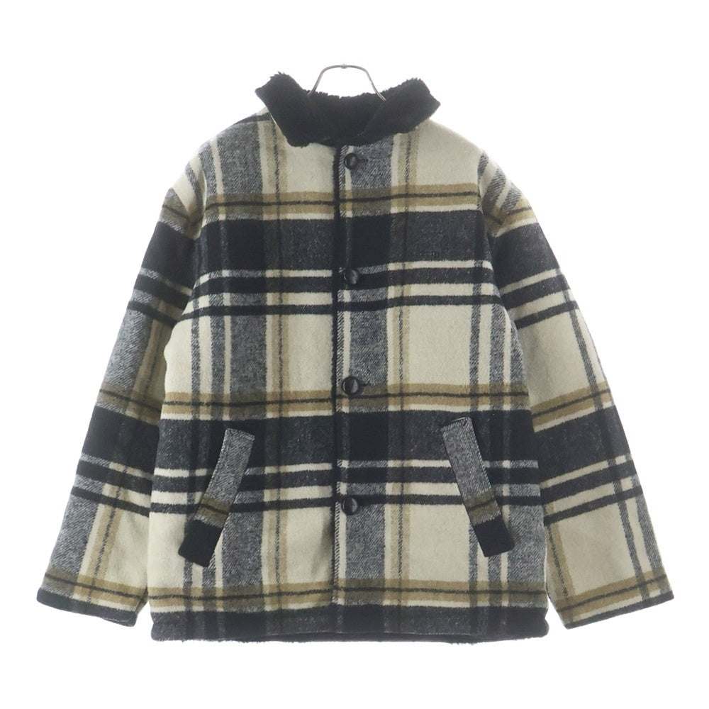 SUPREME(シュプリーム) 25AW Plaid Car Coat プレイド カー ボア チェックコート イエロー/ブラック