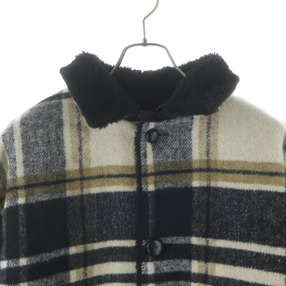 SUPREME(シュプリーム) 25AW Plaid Car Coat プレイド カー ボア チェックコート イエロー/ブラック