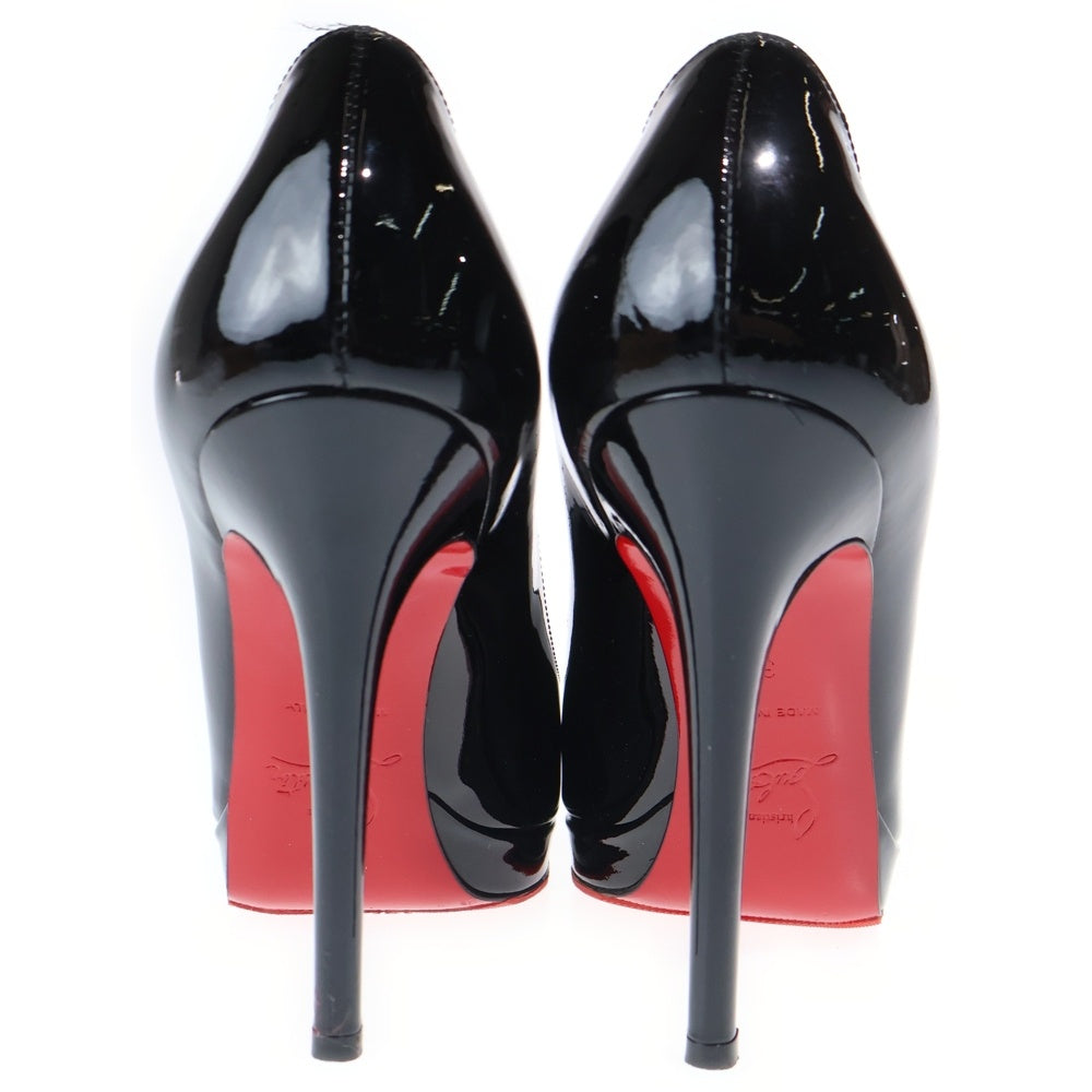 CHRISTIAN LOUBOUTIN(クリスチャンルブタン) ニューシンプルパンプス ラウンドトゥ エナメル ハイヒール シューズ レディース ブラック 3080746