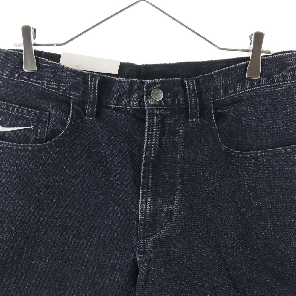 SUPREME(シュプリーム) 24SS ×NIKE Denim Short ナイキ ロゴエンブロイダリー デニムジップアップ ショーツ ハーフパンツ ブラック FQ0344-010