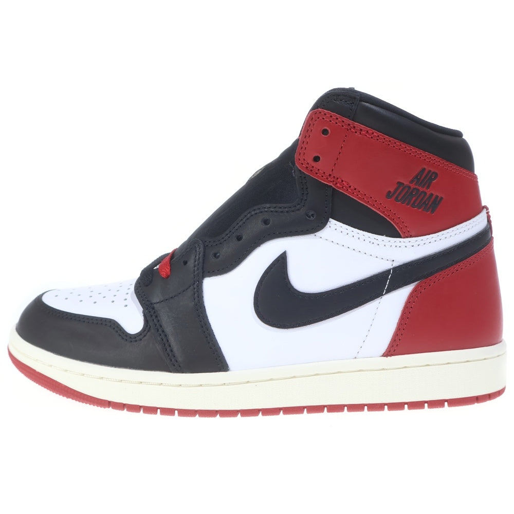 NIKE(ナイキ) AIR JORDAN 1 RETRO HIGH OG BLACK TOE REIMAGINED エアジョーダン1 レトロ ブラックトゥリイマジンド ハイカットスニーカー US9/27cm DZ5485-106