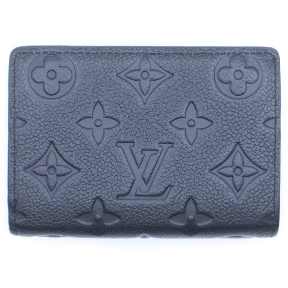LOUIS VUITTON(ルイヴィトン) モノグラムアンプラント ポルトフォイユ クレア レザー 二つ折り財布 ウォレット ブラック M80151 AR1201 レディース