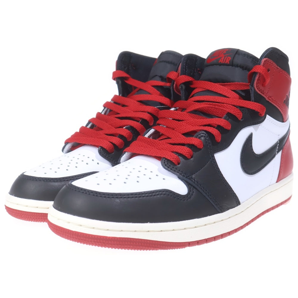 NIKE(ナイキ) AIR JORDAN 1 RETRO HIGH OG BLACK TOE REIMAGINED エアジョーダン ブラックトゥ つま黒 リイマジンド ハイカットスニーカー US9/27cm DZ5485-106