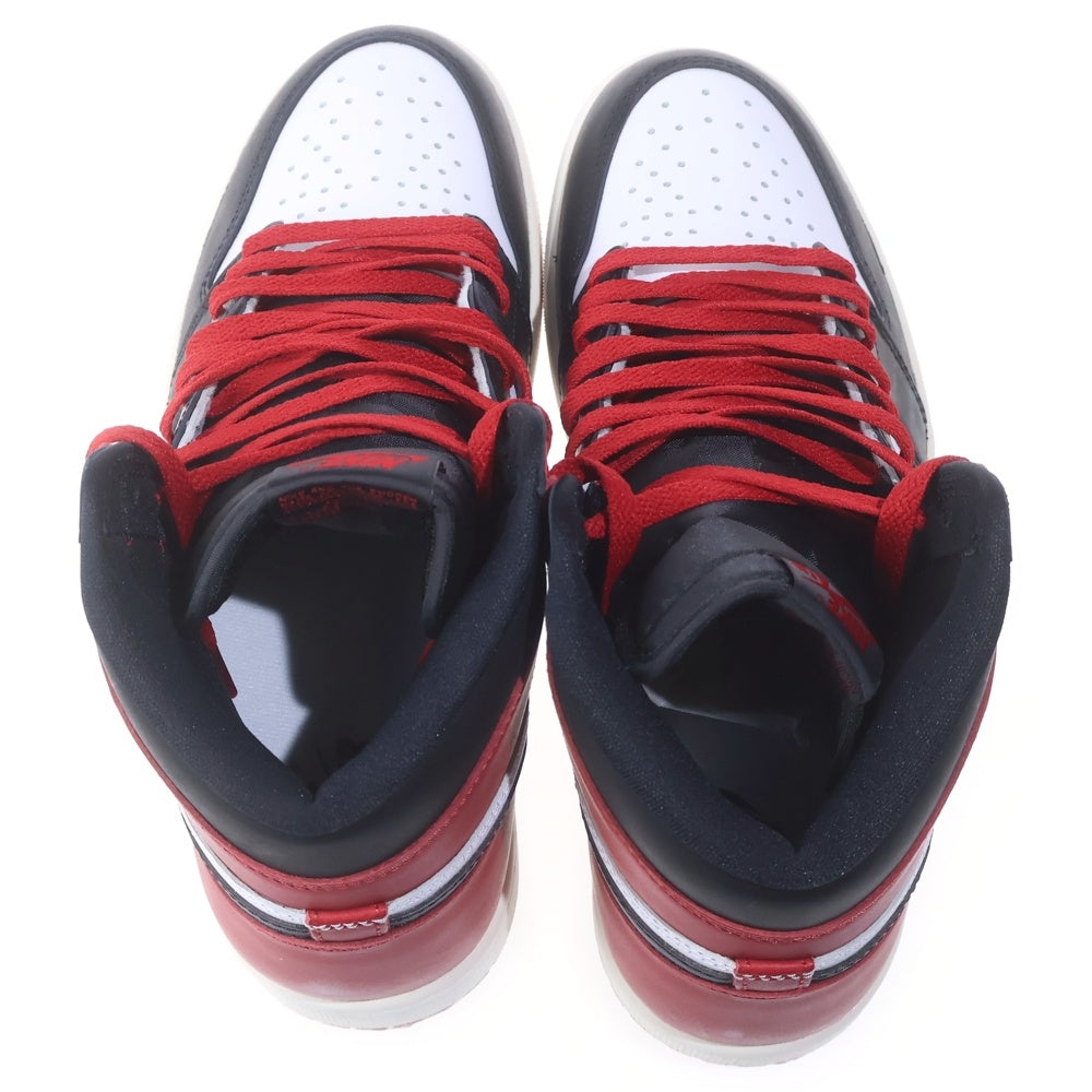 NIKE(ナイキ) AIR JORDAN 1 RETRO HIGH OG BLACK TOE REIMAGINED エアジョーダン ブラックトゥ つま黒 リイマジンド ハイカットスニーカー US9/27cm DZ5485-106