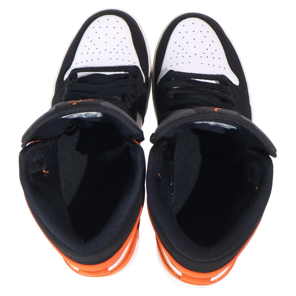 NIKE(ナイキ) AIR JORDAN 1 MID SHATTERED BACKBOARD エアジョーダン シャッタードバックボード ミッドカットスニーカー オレンジ/ホワイト US9/27cm 554724-058