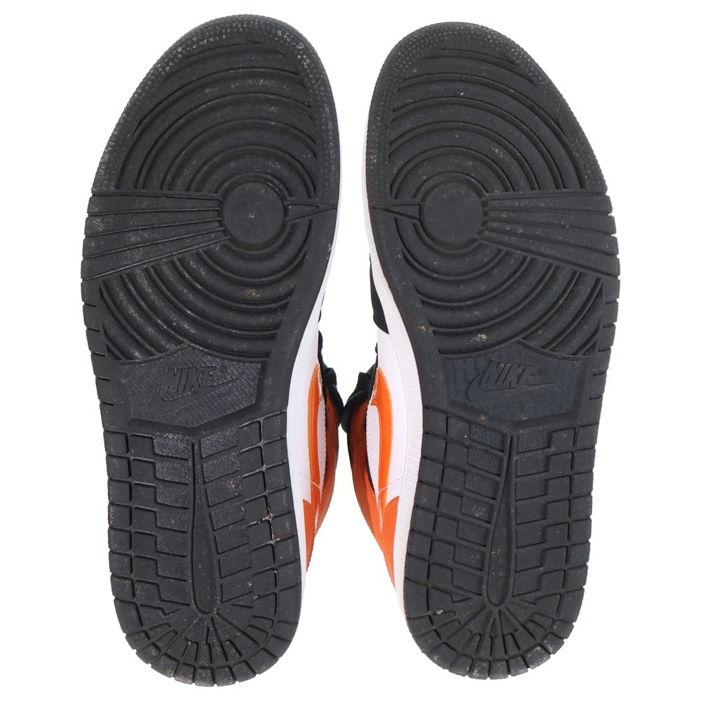 NIKE(ナイキ) AIR JORDAN 1 MID SHATTERED BACKBOARD エアジョーダン シャッタードバックボード ミッドカットスニーカー オレンジ/ホワイト US9/27cm 554724-058