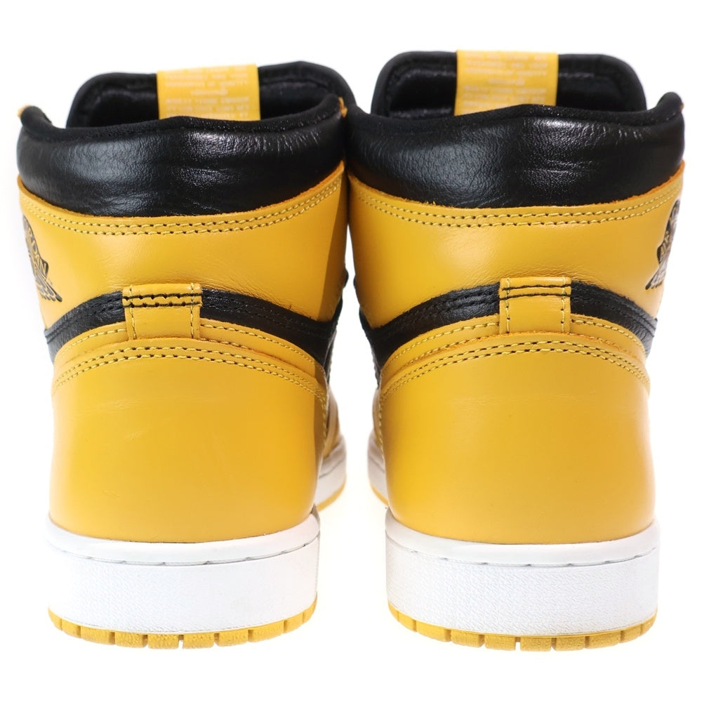 NIKE(ナイキ) AIR JORDAN 1 RETRO HIGH OG POLLEN エアジョーダン レトロ パラン ハイカットスニーカー イエロー/ブラック US9/27cm 555088-701