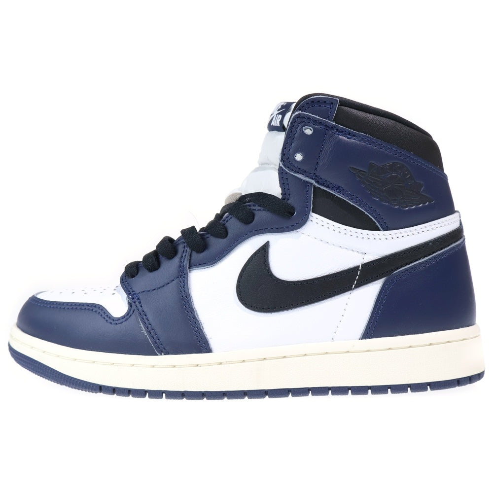 NIKE(ナイキ) AIR JORDAN 1 RETRO HIGH OG MIDNIGHT NAVY エアジョーダン レトロ ミッドナイト ハイカットスニーカー ネイビー/ホワイト US9/27cm DZ5485-401