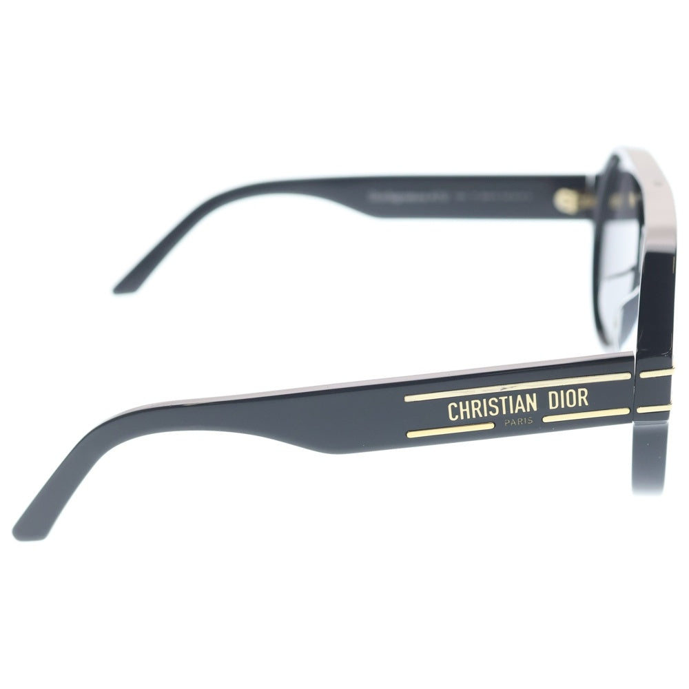 DIOR(ディオール) DIORSIGNATURE A1U ディオールシグネチャー ティアドロップフレーム サングラス メガネ ブラック レディース