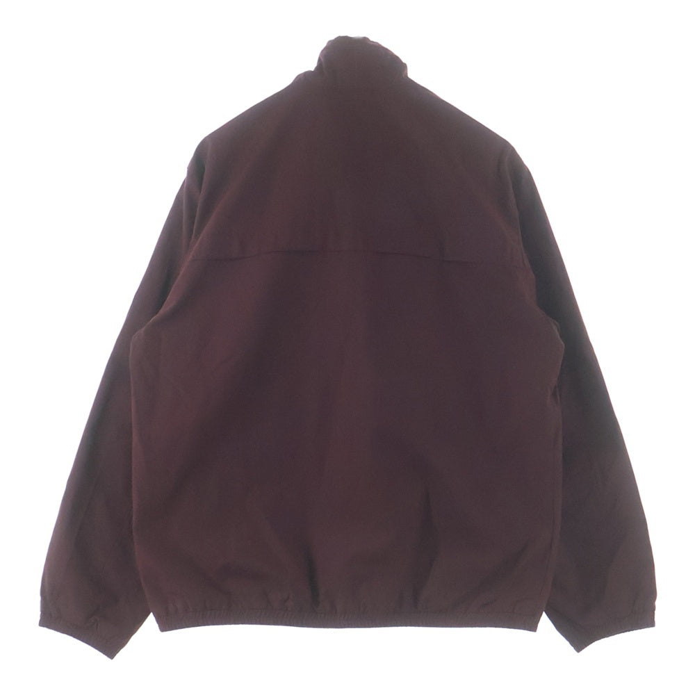 LACOSTE(ラコステ) ヴィンテージツイル スタンドカラー ジップアップジャケット ブルゾン バーガンディ BH016J