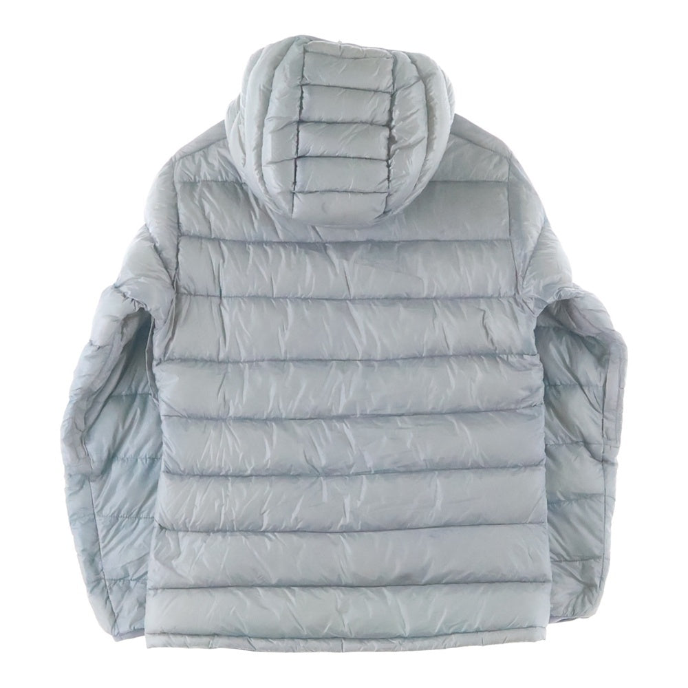 NANGA(ナンガ) MINIMARHYTHM DOWN ZIP HOODIE フロントロゴ ミニマリズム フーデッド ダウンジャケット グレー ND2241-1A033