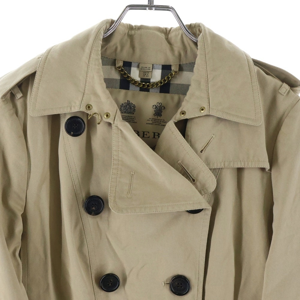 BURBERRY(バーバリー) THE CAMDEN ザ カムデン 裏地ノバチェック ステンカラーコート ベージュ 2850/67Q