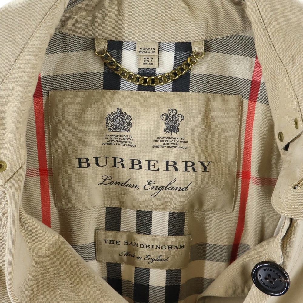 BURBERRY(バーバリー) THE CAMDEN ザ カムデン 裏地ノバチェック ステンカラーコート ベージュ 2850/67Q