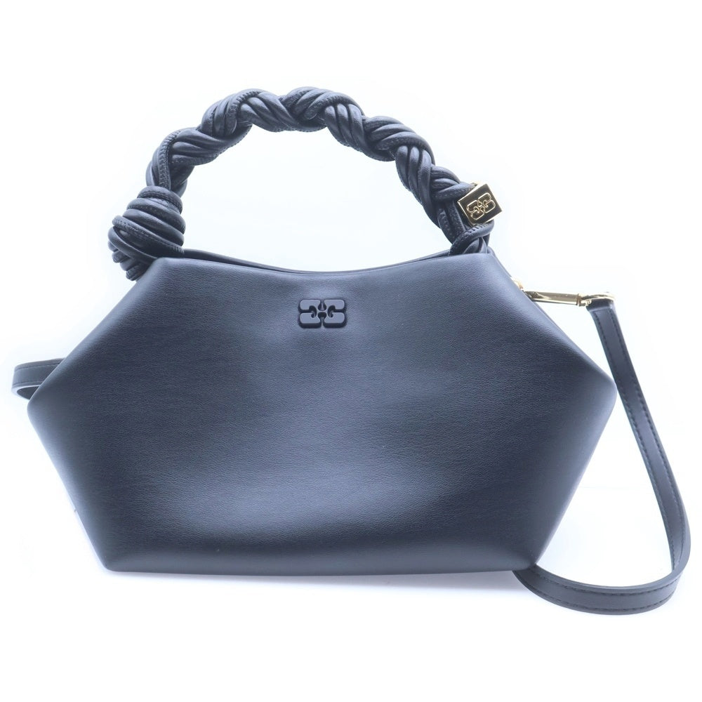 GANNI(ガニー) BOU BAG SMALL ボー レザー 2WAY ハンド ショルダーバッグ ブラック A5241 5894 レディース