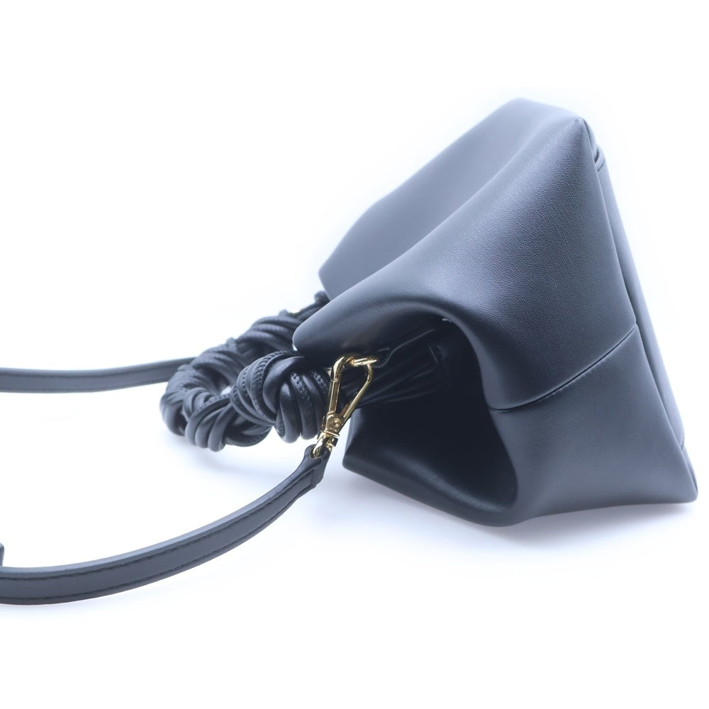 GANNI(ガニー) BOU BAG SMALL ボー レザー 2WAY ハンド ショルダーバッグ ブラック A5241 5894 レディース