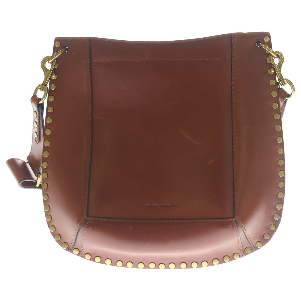 ISABEL MARANT(イザベル マラン) OSKAN NEW HOBO BAG オスカン ニューホボ スタッズ レザーショルダーバッグ ブラウン レディース