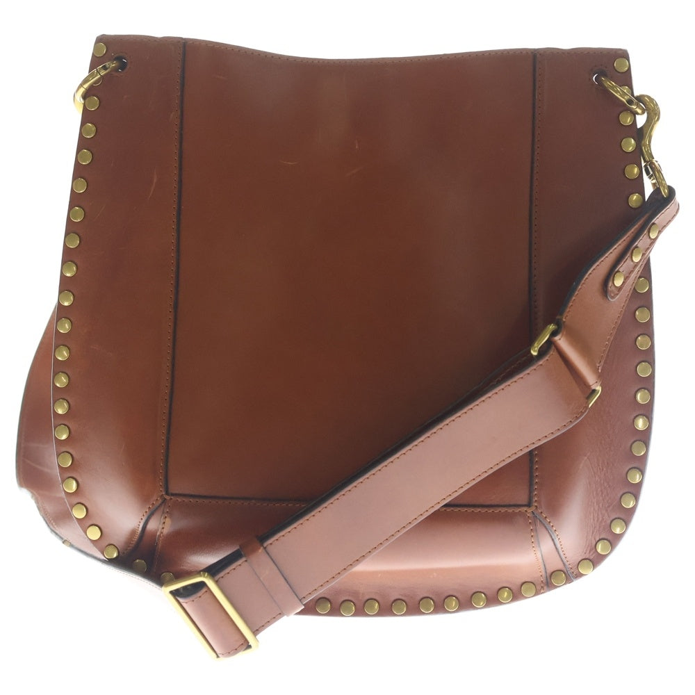 ISABEL MARANT(イザベル マラン) OSKAN NEW HOBO BAG オスカン ニューホボ スタッズ レザーショルダーバッグ ブラウン レディース