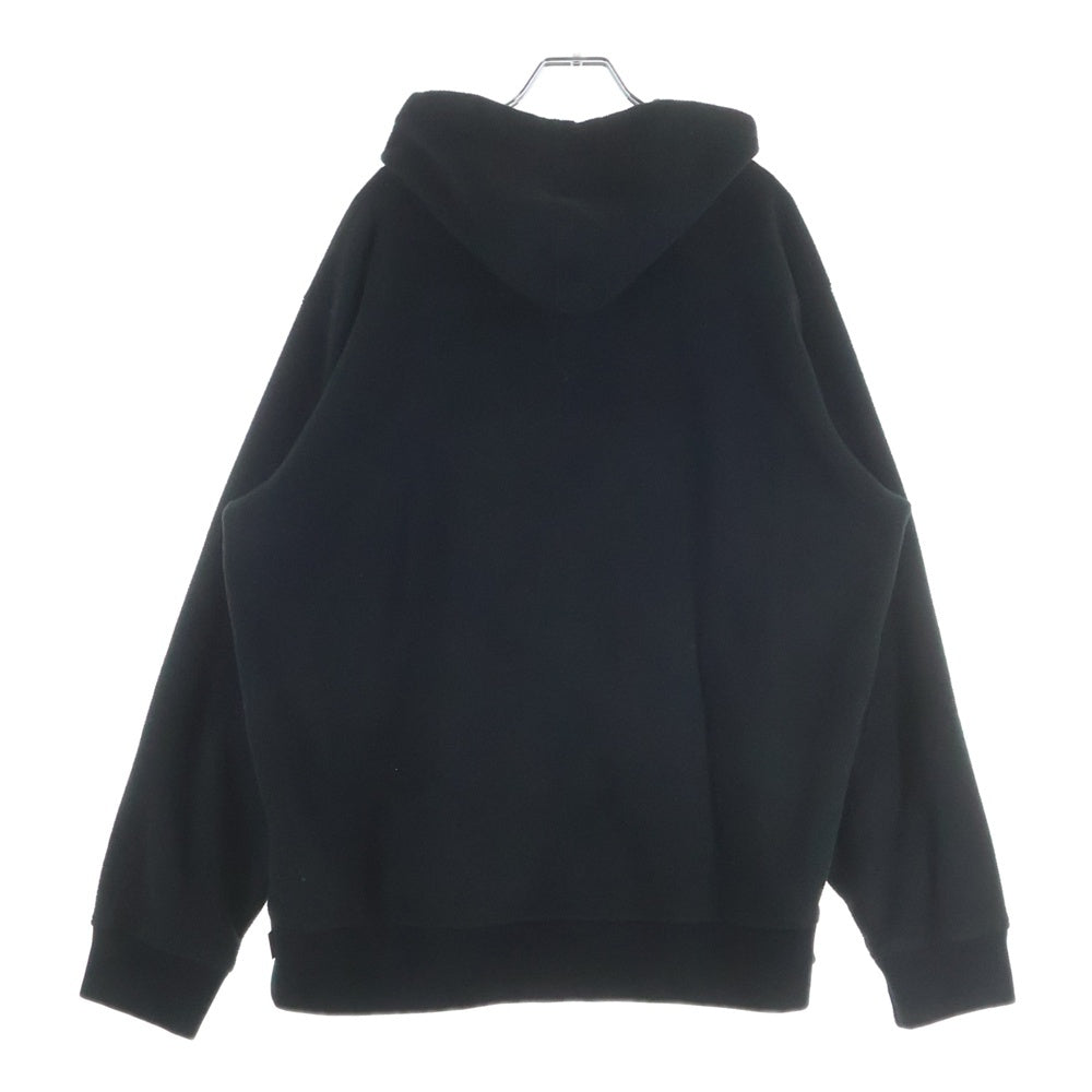 SUPREME(シュプリーム) 17AW Polartec Hooded Sweatshirt ポーラテック スモールボックスロゴ フリースプルオーバースウェットパーカー フーディー ブラック