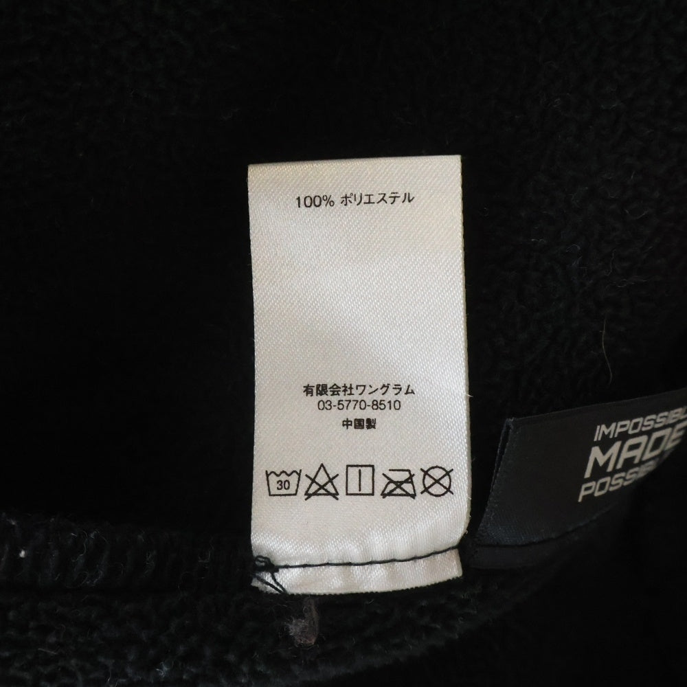 SUPREME(シュプリーム) 17AW Polartec Hooded Sweatshirt ポーラテック スモールボックスロゴ フリースプルオーバースウェットパーカー フーディー ブラック