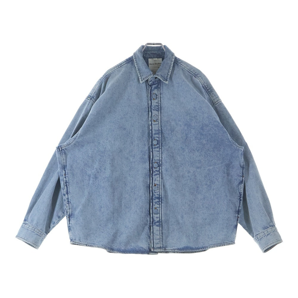 Acne Studios(アクネ ストゥディオズ) クルミボタン シャツカラー ボタンアップ デニムシャツジャケット インディゴ