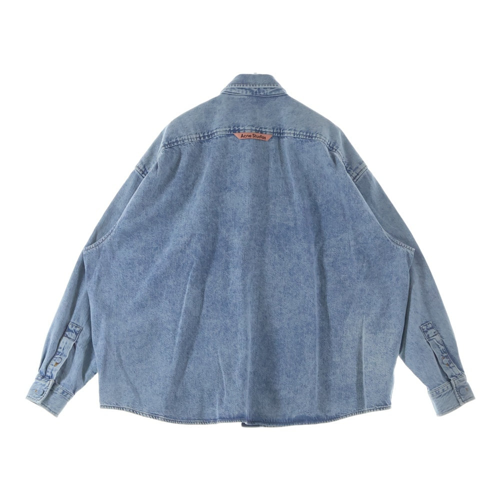 Acne Studios(アクネ ストゥディオズ) クルミボタン シャツカラー ボタンアップ デニムシャツジャケット インディゴ