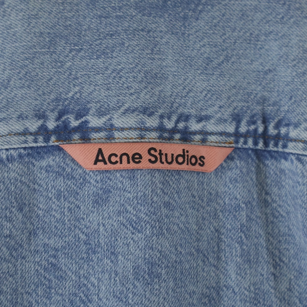 Acne Studios(アクネ ストゥディオズ) クルミボタン シャツカラー ボタンアップ デニムシャツジャケット インディゴ