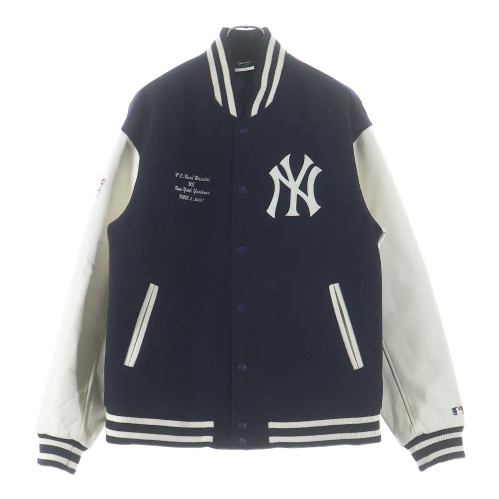 F.C.R.B./F.C.Real Bristol/FCRB(エフシーアールビー/エフシーレアルブリストル) 21AW MLB TOUR STADIUM JACKET エムエルビー ツアー スタジアムジャンパー バーシティジャケット ネイビー FCRB-212120