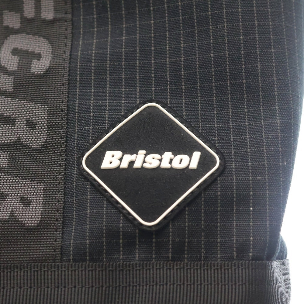 F.C.R.B./F.C.Real Bristol/FCRB(エフシーアールビー/エフシーレアルブリストル) 25SS TOUR TOTE BAG チェック柄 ツアー ポリ トートバッグ ブラック FCRB-250104
