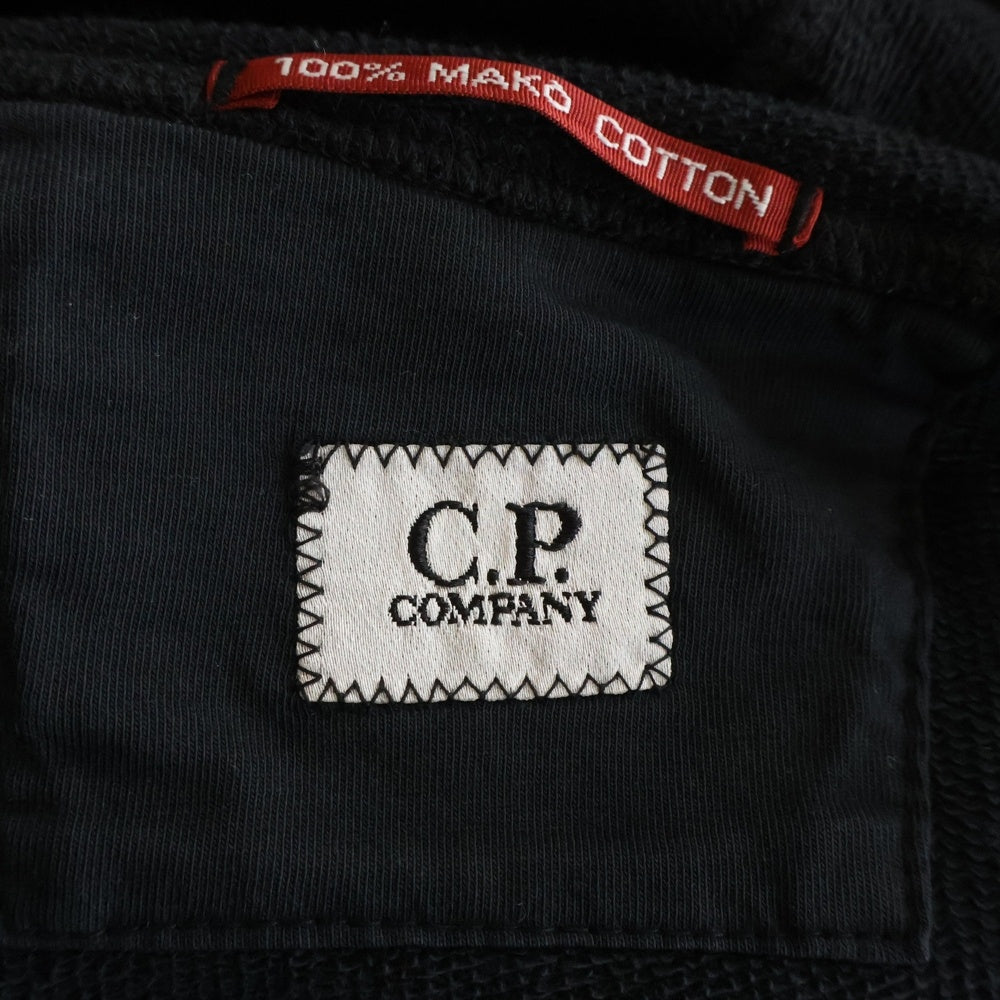 C.P. Company(シーピーカンパニー) コットン ゴーグルフーデッド ジップアップフーディー パーカー ブラック 08CMSS257A