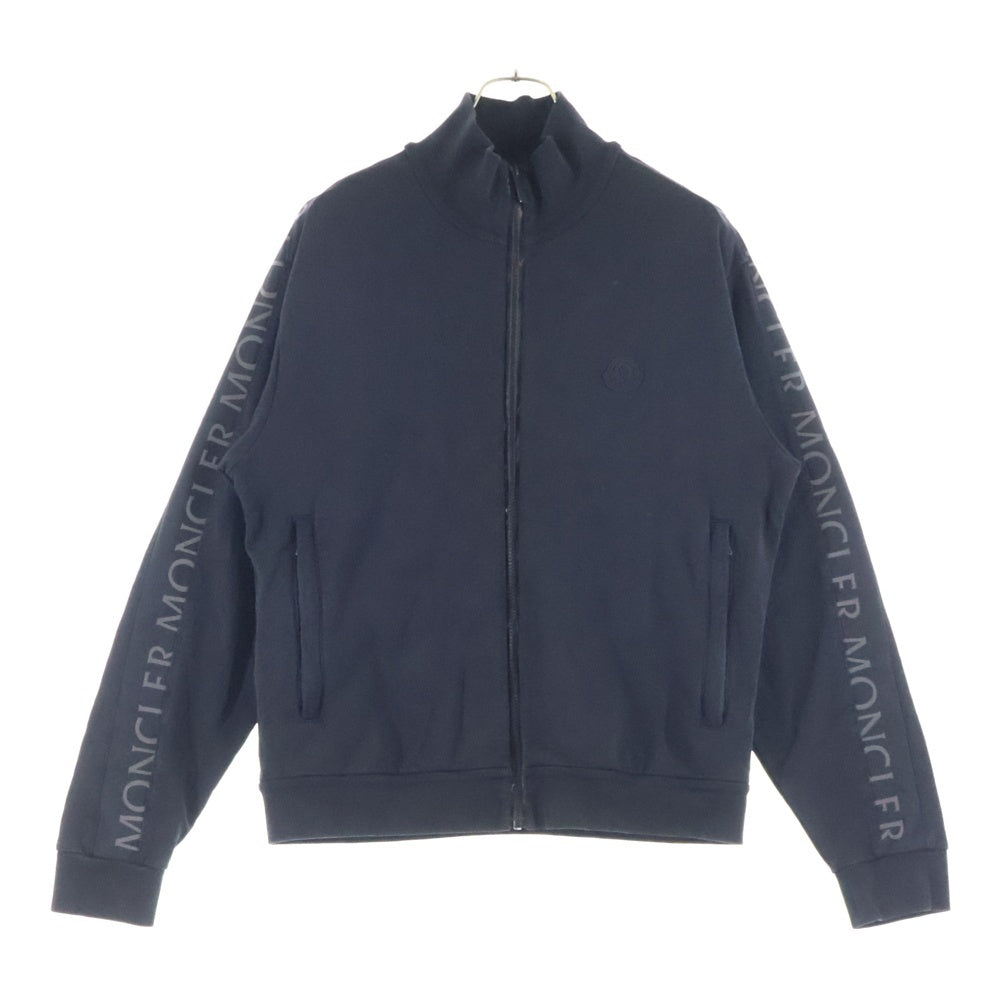 MONCLER(モンクレール) 22SS ZIP UP CARDIGAN サイドロゴプリント ジップアップ スウェット ブラック H10918G00033