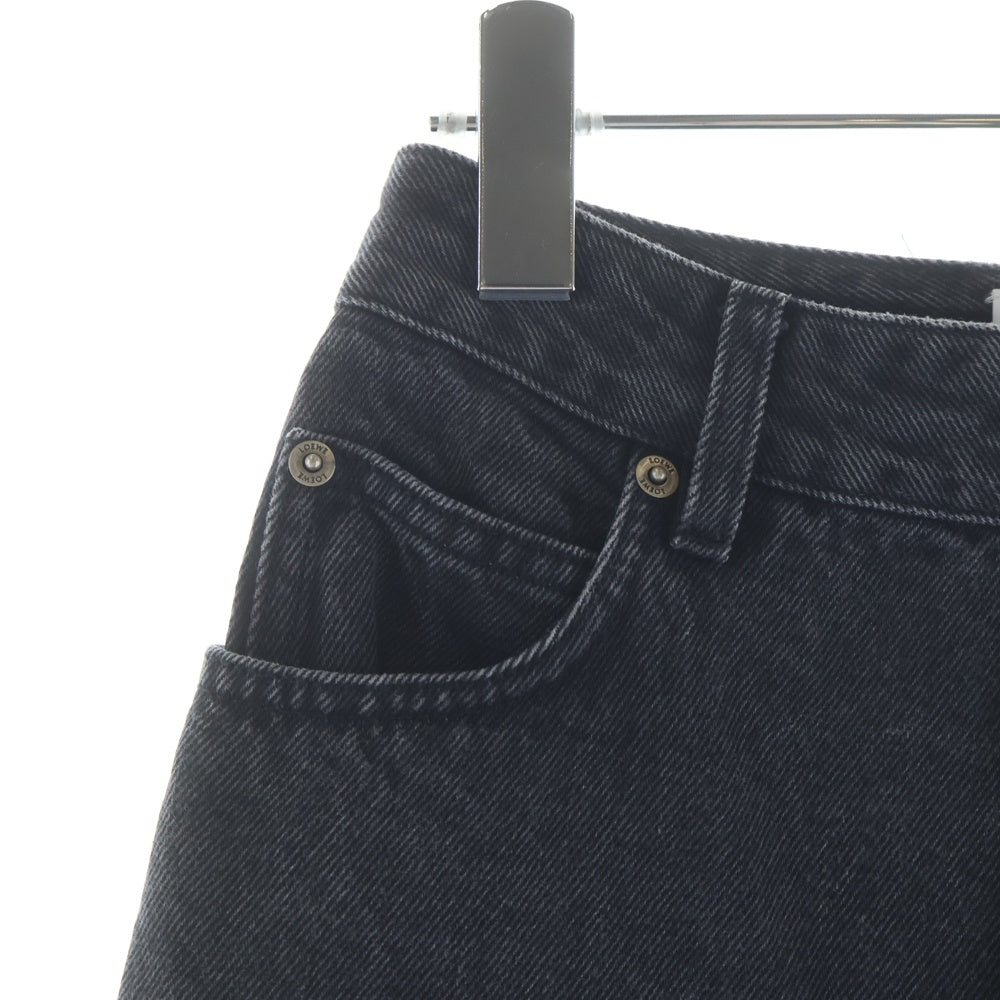 LOEWE(ロエベ) ANAGRAM BAGGY アナグラムロゴ デニムバギーパンツ レディース ブラック S359Y11XDR