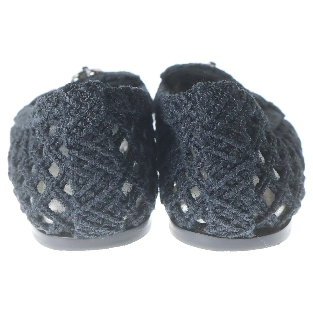 CHANEL(シャネル) ハートスタッズ ココマーク ブレードコード ローファー レディース ブラック G38832