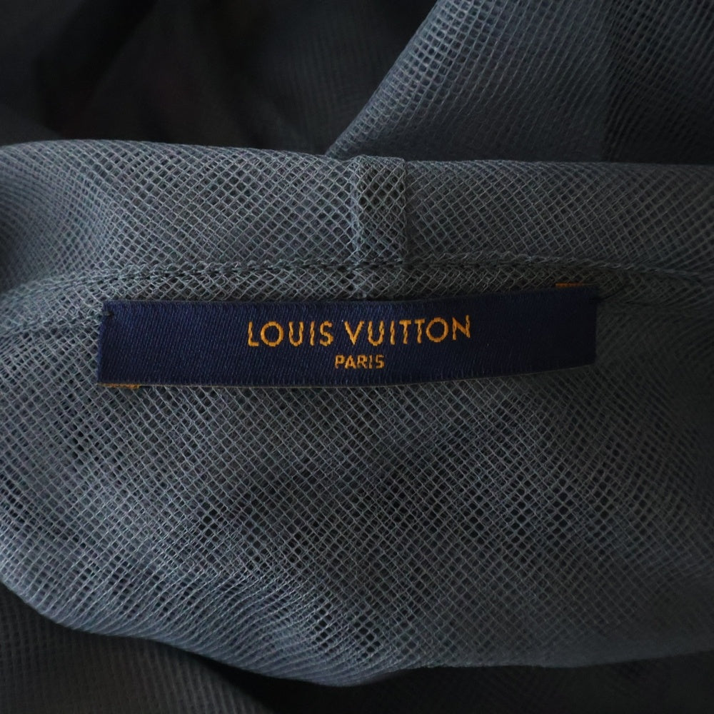 LOUIS VUITTON(ルイヴィトン) 20SS Grey Flower Embroidered Mesh Jacket フラワー刺繍 フーデッドジャケット メッシュ ジップアップパーカー グレー/マルチカラー RM201 UMY HIB97W