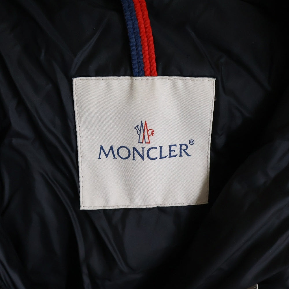 MONCLER(モンクレール) 19AW HERMIFUR エルミファー ファーフーデッド サイドジッパーポケット ダウンコート ジャケット レディース ブラック E20934990015