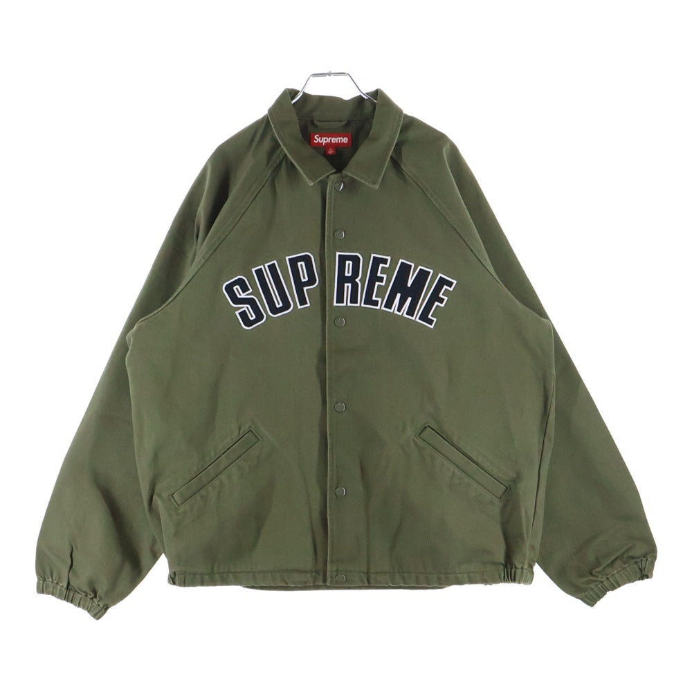SUPREME(シュプリーム) 24SS Denim Coaches Jacket フロントロゴ デニムコーチジャケット カーキ